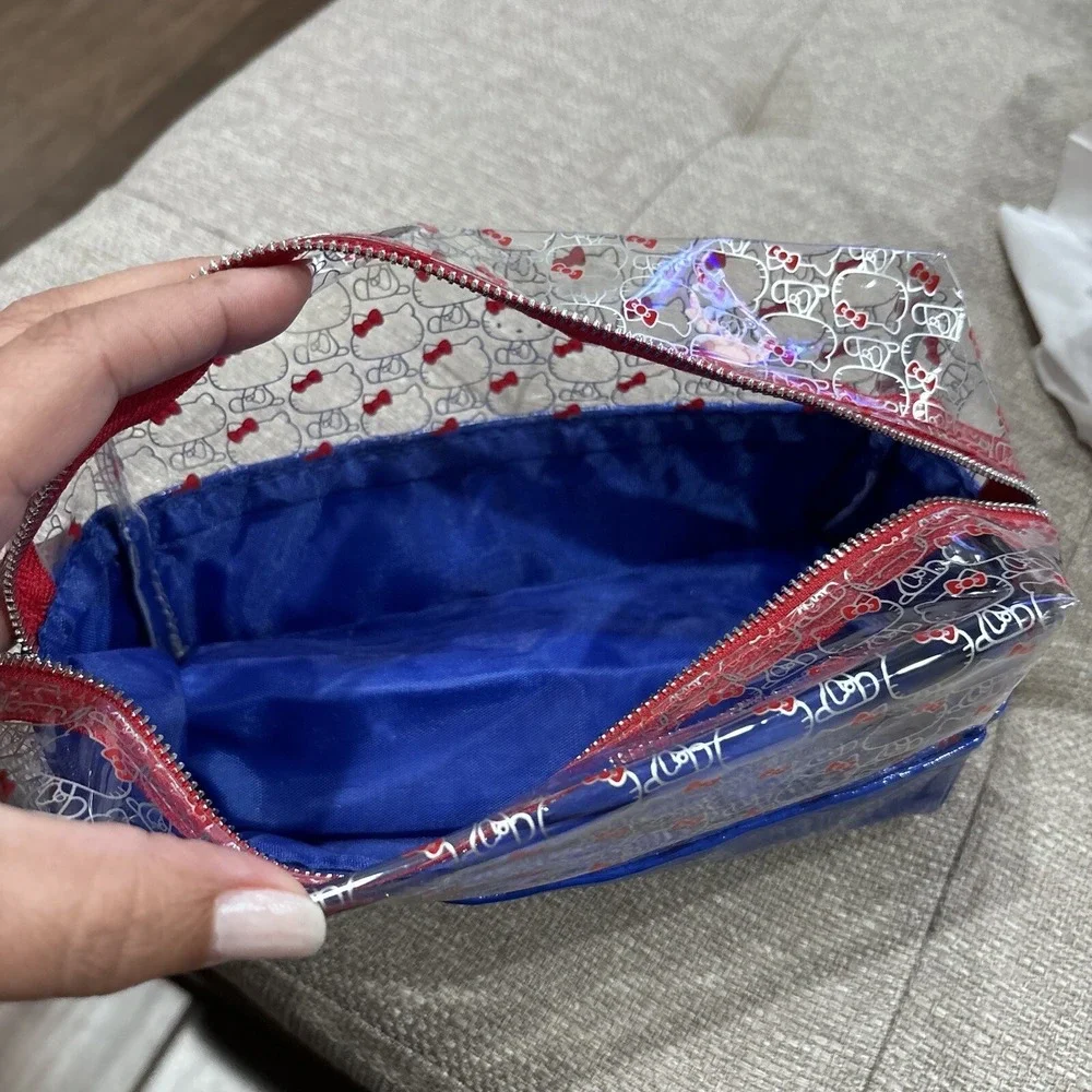Hello Kitty x Color Pop Blue and Red Makeup Bag -‎ Cosmetic